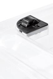 Keeeper Crystal Box 33 Litre with Lid & Caster Wheels - Transparent in Clear - thumbnail 5