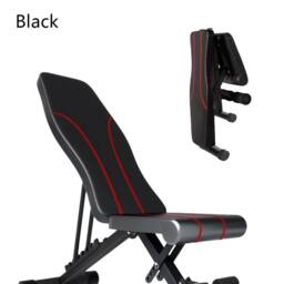 EONLION Adjustable Sit Up Weight Bench Foldable in Black - Size: 0-3 m - thumbnail 4