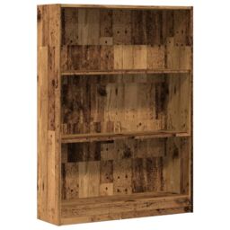 Berkfield Home Bookcase Old Wood 80x24x109 cm Engineered Wood in Brown - Size: 80 x 24 x 109 cm - thumbnail 2
