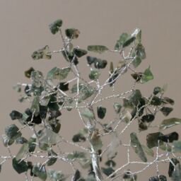 KDMD Gemstone Tree with Organite Base - 160 Stone - Moss Agate in Green - thumbnail 2