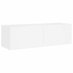 Berkfield Home 5 Piece TV Wall Cabinets with LED Lights White - thumbnail 9