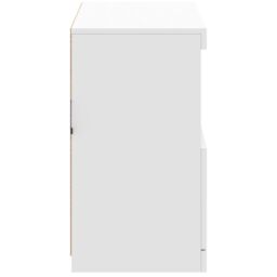 Berkfield Home Sideboard with LED Lights White 81x37x67 cm - Size: 81 x 37 x 67 cm - thumbnail 8