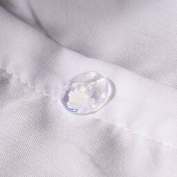 OHS Piped Edge Bedding Set Soft Duvet Cover with Pillowcase in White - Size: Double - thumbnail 5
