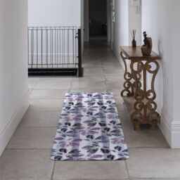 Benjamin Tate Design Imprint Of Plant Runner Rug in Natural - Size: 67 cm x 230 cm - thumbnail 3