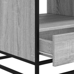 Berkfield Home Coffee Table Grey Sonoma 100x50x45 cm Engineered Wood & Metal - Size: 100 x 50 x 45 cm - thumbnail 9