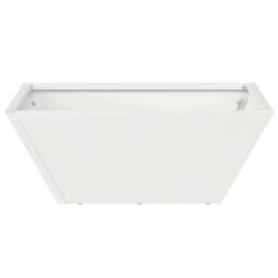 Berkfield Home Garden Bowl Planter White 40x40x15 cm Steel - Size: 40 x 40 x 15 cm - thumbnail 6
