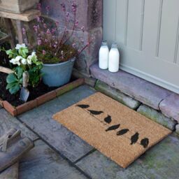 Artsy Mats Birds On Wire Doormat (60 x 40cm) in Brown - Size: 40 cm x 60 cm - thumbnail 3