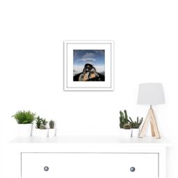 Artery8 Military USA USAF Air Force Pilot F-16 Fighting Falcon Jet Photo 8X8 Inch Square Wooden Framed Wall Art Print Picture with Mount in White - thumbnail 2
