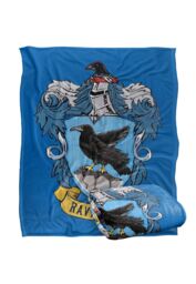 Warner Brothers Harry Potter Ravenclaw Rough Crest Blanket 152 x 127 cm in White - thumbnail 2