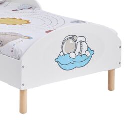 Liberty House Toys Space Theme Toddler Bed in White - Size: Cot Bed - thumbnail 3