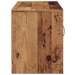 Berkfield Home TV Cabinet Old Wood 102x30x37.5 cm Engineered Wood in Brown - thumbnail 5