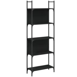 Berkfield Home Bookshelf 5-Tier Black 60.5x24x166.5 cm Engineered Wood - thumbnail 2