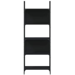 Berkfield Home Bookshelf 5-Tier Black 60.5x24x166.5 cm Engineered Wood - thumbnail 5