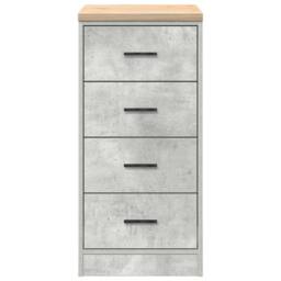 Berkfield Home Durable Garage Storage Cabinet Concrete Grey 40x51x85 cm Solid Wo - Size: 40 x 51 x 85 cm - thumbnail 6