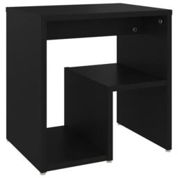 Berkfield Home Durable Bed Cabinet Black 40x30x40 cm Engineered Wood - Size: 40 x 30 x 40 cm - thumbnail 3