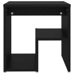 Berkfield Home Durable Bed Cabinet Black 40x30x40 cm Engineered Wood - Size: 40 x 30 x 40 cm - thumbnail 1