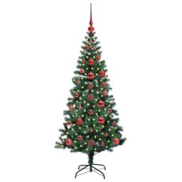 Berkfield Home Artificial Pre-lit Christmas Tree Green 120 cm PVC & Metal - thumbnail 3