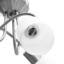 Berkfield Home Ceiling Lamp with Ceramic Shades for 3 E14 Bulbs White Cone - thumbnail 7