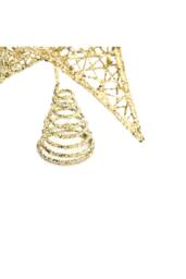 Garden Sanctuary Decorative Star Sequins Christmas Tree Topper with LED Lights in Gold - thumbnail 9