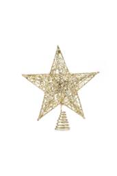 Garden Sanctuary Decorative Star Sequins Christmas Tree Topper with LED Lights in Gold - thumbnail 5