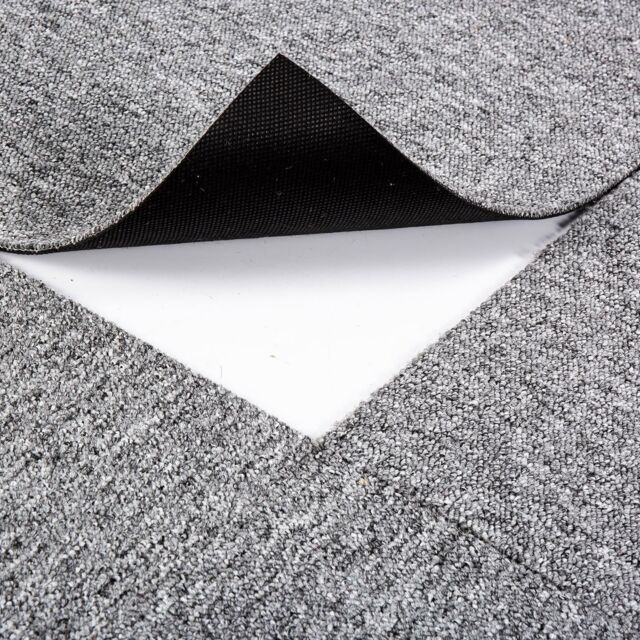 Gr8 Home Heavy Duty Floor Carpet Tiles 20 Piece 5SQM Flooring in Grey - Size: 100 cm x 500 cm - image 1