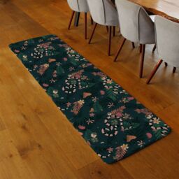 Benjamin Tate Design Beautiful Dark Forest Runner Rug in Natural - Size: 67 cm x 230 cm - thumbnail 2