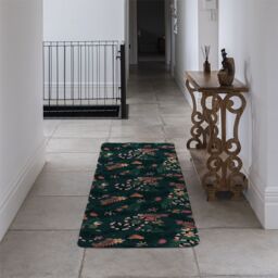 Benjamin Tate Design Beautiful Dark Forest Runner Rug in Natural - Size: 67 cm x 230 cm - thumbnail 3