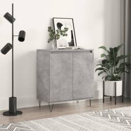 Berkfield Home Sideboard Concrete Grey 60x35x70 cm Engineered Wood - Size: 60 x 35 x 70 cm - thumbnail 2