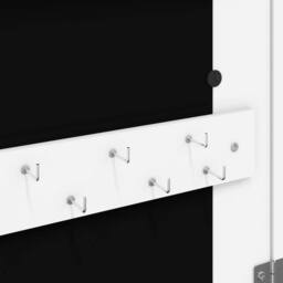 Berkfield Home Mirror Jewellery Cabinet Wall Mounted White 37.5x10x67 cm - thumbnail 8