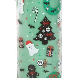 Something Different Merry Creepmas Cursed Candy Cane Tube Candle in Light Green - thumbnail 2