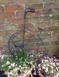 Inspirational Gifting Penny Farthing Bicycle Metal Wall Art in Black - thumbnail 5