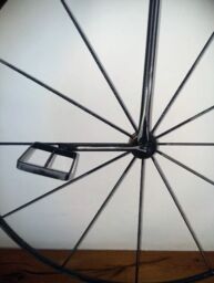 Inspirational Gifting Penny Farthing Bicycle Metal Wall Art in Black - thumbnail 3