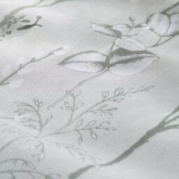 OHS Duvet Cover Set Willow Quilt Reversible Bedding in Pale Green - Size: Super King - thumbnail 5