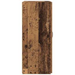 Berkfield Home Office Cabinet Old Wood 60 x 32 x 77.5 cm - Engineered Wood in Brown - thumbnail 7