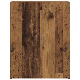 Berkfield Home Office Cabinet Old Wood 60 x 32 x 77.5 cm - Engineered Wood in Brown - thumbnail 6