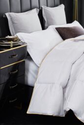 Ezysleep 13.5tog Premium Goose Feather & Down Duvet in White - Size: King - thumbnail 3