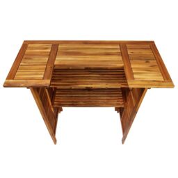 Berkfield Home 5 Piece Garden Bar Set Solid Wood Acacia in Brown - thumbnail 6