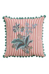 Sanderson 'Rubus' Cotton Cushion in Red - Size: 45 cm x 45 cm - thumbnail 2