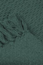 Drift Home 'Hayden' Textured Woven Throw in Green - Size: 130 cm x 180 cm - thumbnail 4