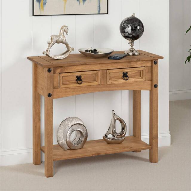 Seconique Corona Essentials 2 Drawer Console Table in Natural - image 1