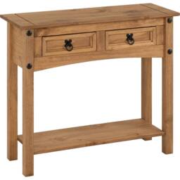 Seconique Corona Essentials 2 Drawer Console Table in Natural - thumbnail 2