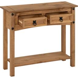 Seconique Corona Essentials 2 Drawer Console Table in Natural - thumbnail 3