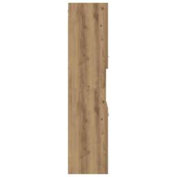 Berkfield Home Bathroom Hanging Cabinet Artisian Oak 30x30x130 cm Engineered Wood in Brown - Size: 30 x 30 x 130 cm - thumbnail 6