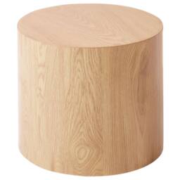 Wyld and Coco Light Brown Round Wood Coffee Table Set of 2 - Small and Medium - thumbnail 6