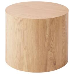 Wyld and Coco Light Brown Round Wood Coffee Table Set of 2 - Small and Medium - thumbnail 5