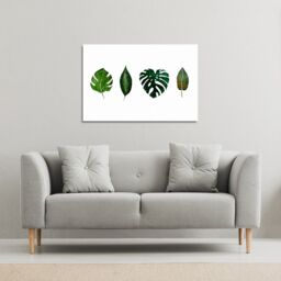 Benjamin Tate Design leaves selections (Canvas Print) / 152 x 101 x 4cm in Natural - Size: 152 x 101 x 4 cm - thumbnail 1