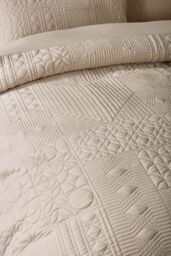 Catherine Lansfield 'Folkstone Geo' Duvet Cover Set in Natural - Size: Single - thumbnail 3