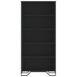 Berkfield Home Classic Book Cabinet Black 80x31x169 cm Engineered wood - Size: 80 x 31 x 169 cm - thumbnail 4