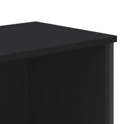 Berkfield Home Classic Book Cabinet Black 80x31x169 cm Engineered wood - Size: 80 x 31 x 169 cm - thumbnail 7