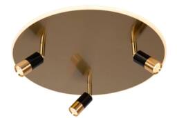 Lucide 'JUBEL' Stylish Tiltable Dimmable LED Decorative Flush Ceiling Light in Yellow - thumbnail 1